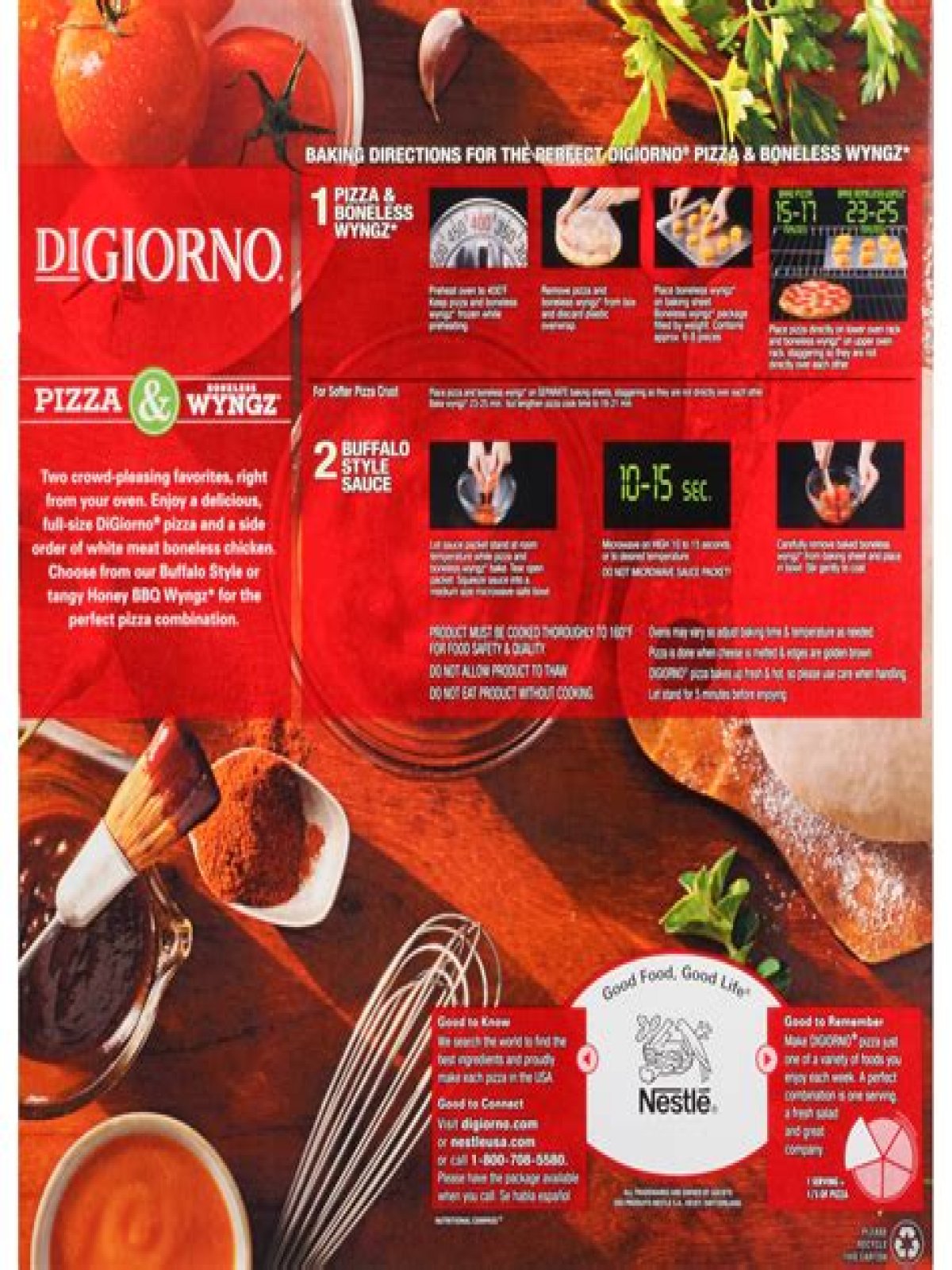 digiorno pizza instructions