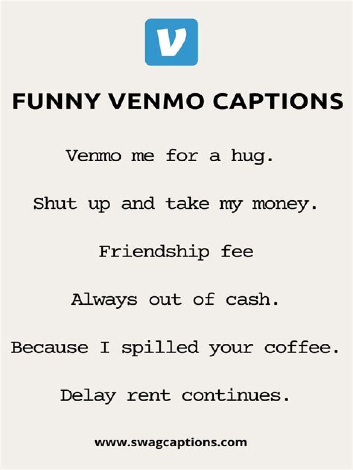 Funny Venmo Captions for Friends — Lyrics and Quotes for Rent and Food