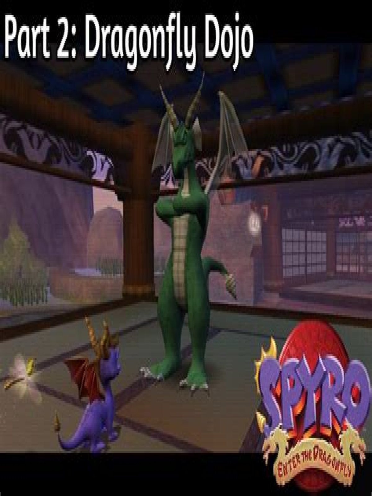 What happens when Spyro enters the Dragonfly Dojo?