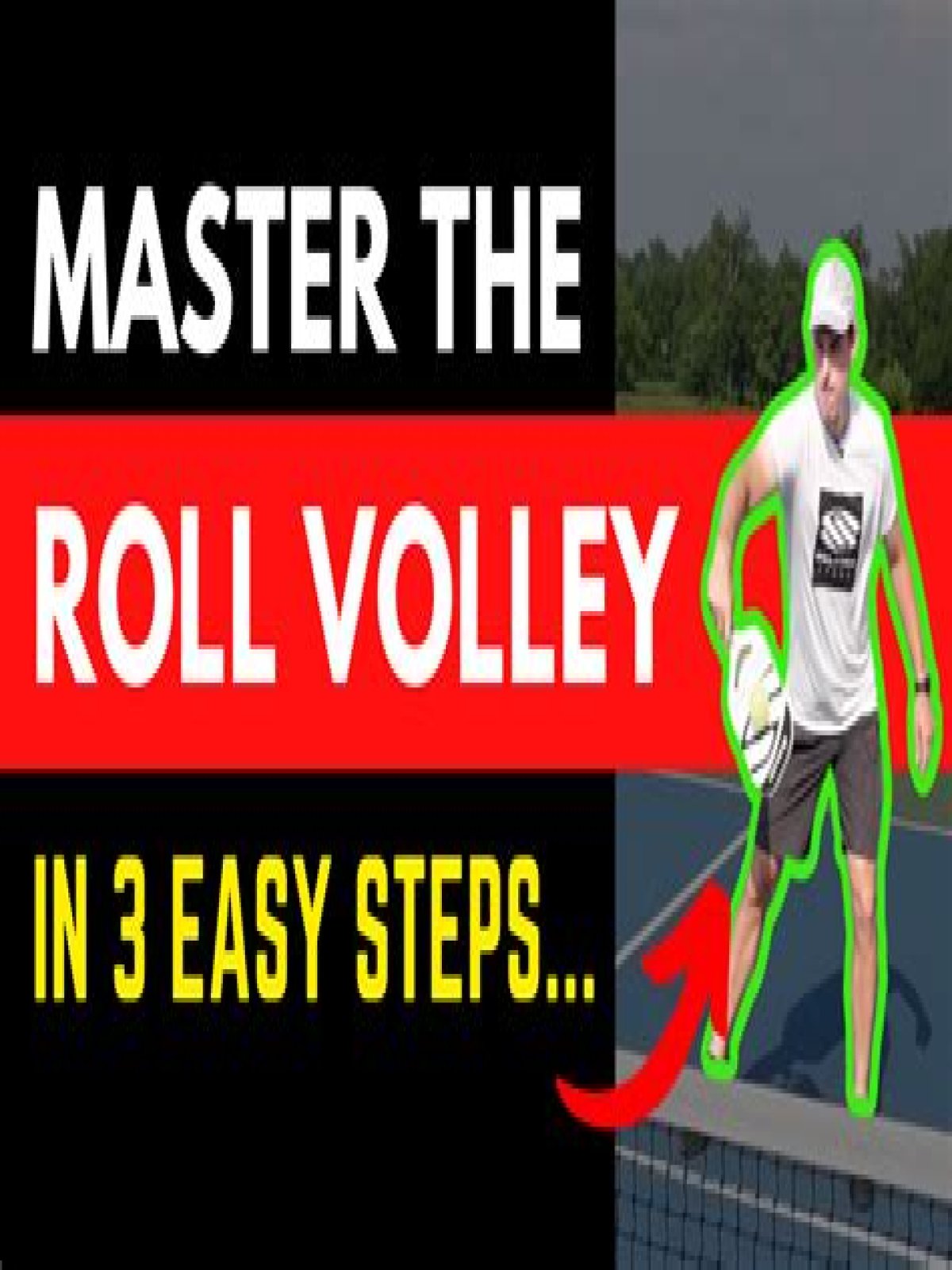 What is a roll volley in pickleball?