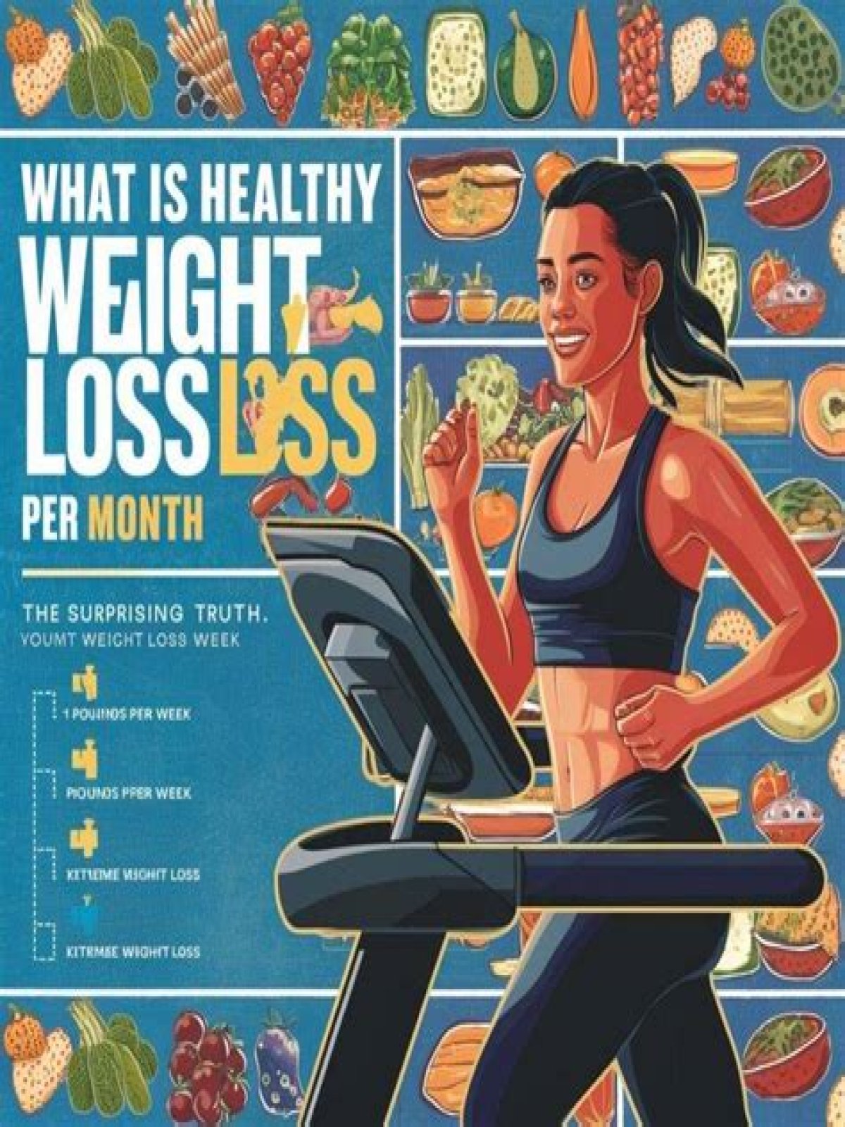 What is the maximum weight loss per month?