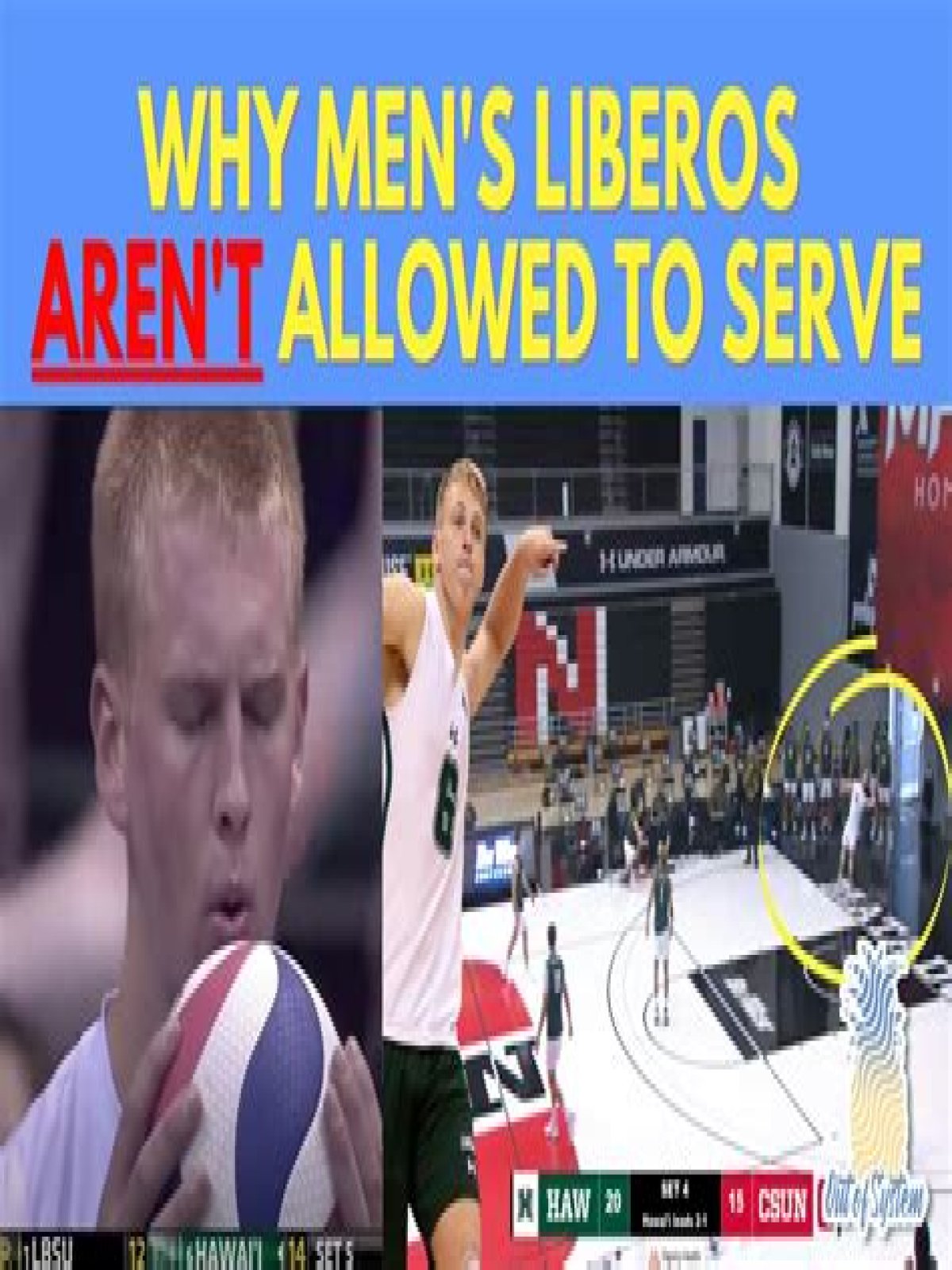Why is the libero not allowed to serve?