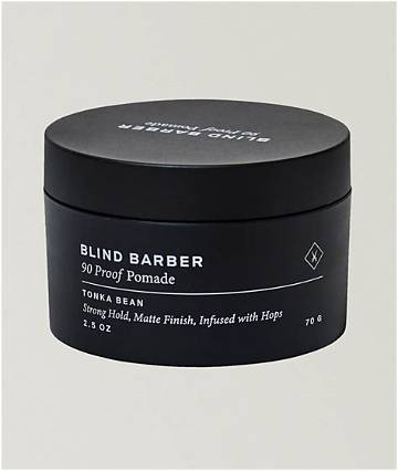 Blind Barber 90 Proof Pomade Before and After: Real 12-Hour Hold Test